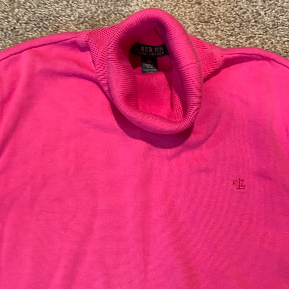 Ralph Lauren Pink Turtle Neck Sweater